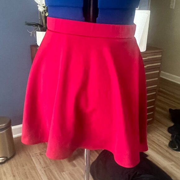 Icon Cute Mini Red Skater Circle Skirt - Picture 2 of 4